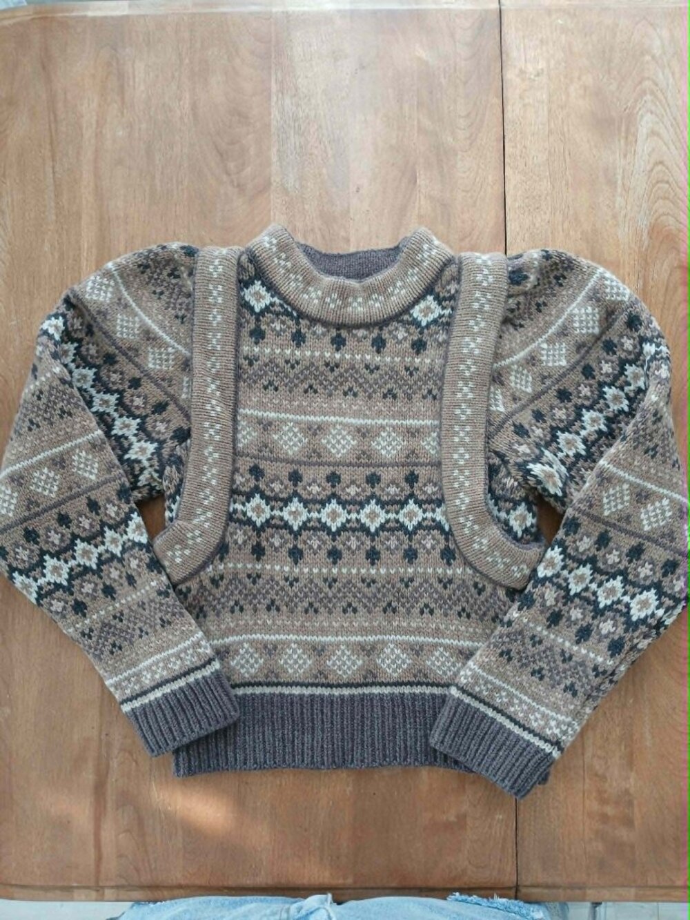 Sea New York Finja Fair Isle Sweater Size Small (fits like XS) - Picture 2 of 11